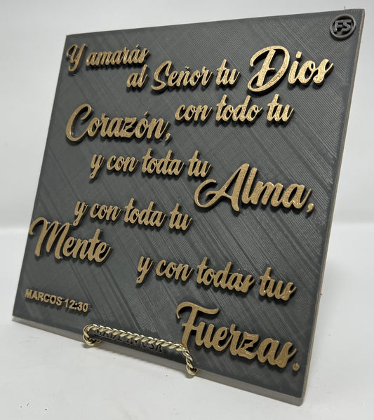 Y AMARAS AL SENOR TU DIOS Y CON TODO TU CORAZON, Y CON TODA TU ALMA, Y CON TODA TU MENTE  Y CON TODA TUS FUERZAS