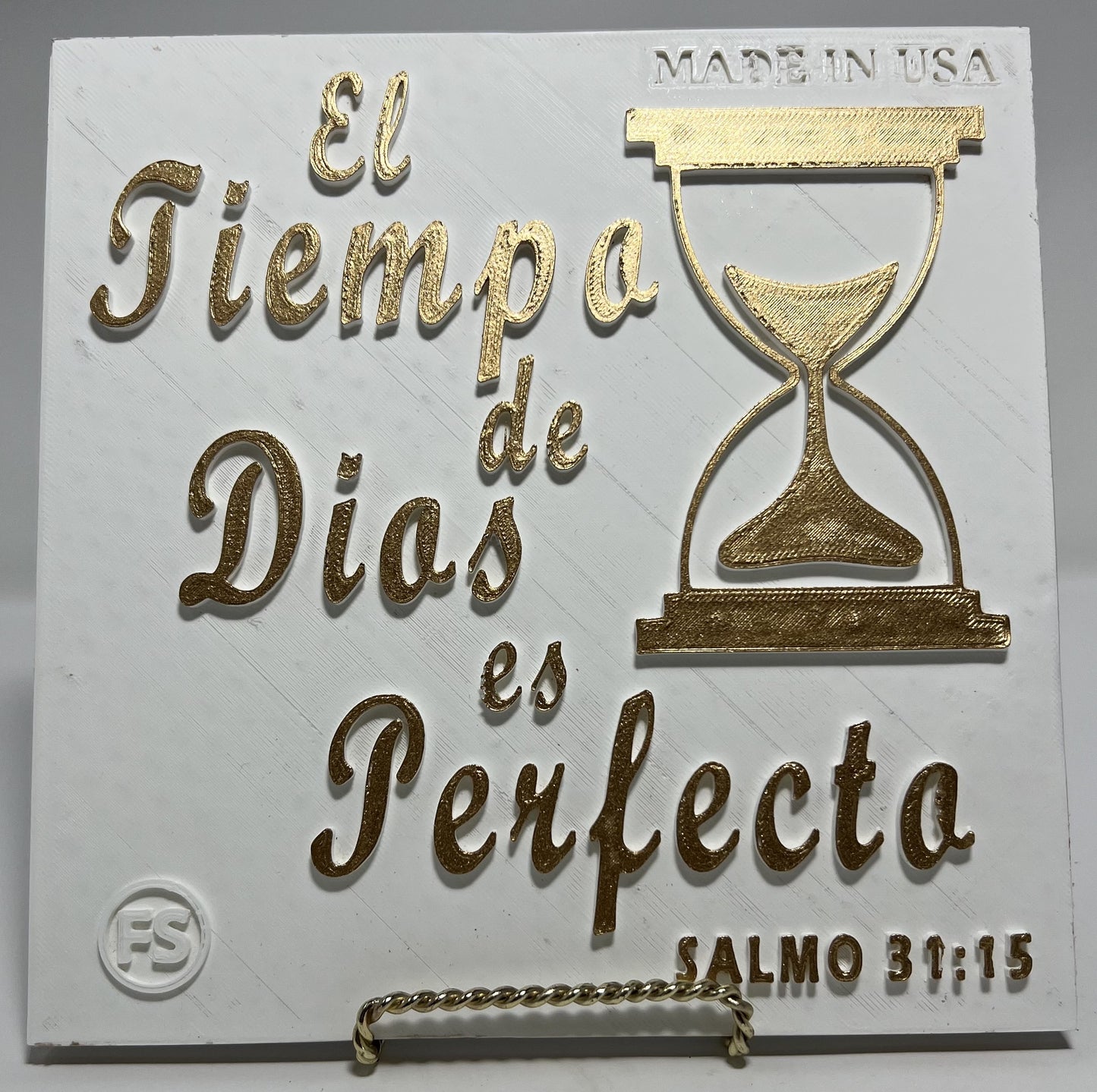 PLAQUE: EL TIEMPO DE DIOS ES PERFECTO