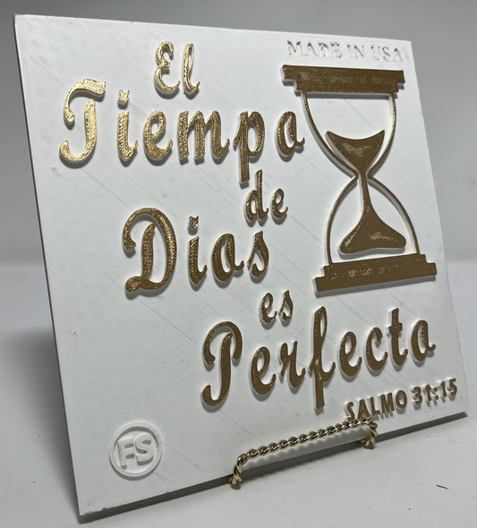 PLAQUE: EL TIEMPO DE DIOS ES PERFECTO