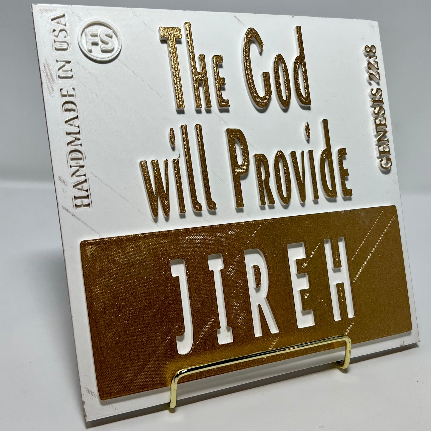 PLAQUE: JIREH - THE GOD WILL PROVIDE