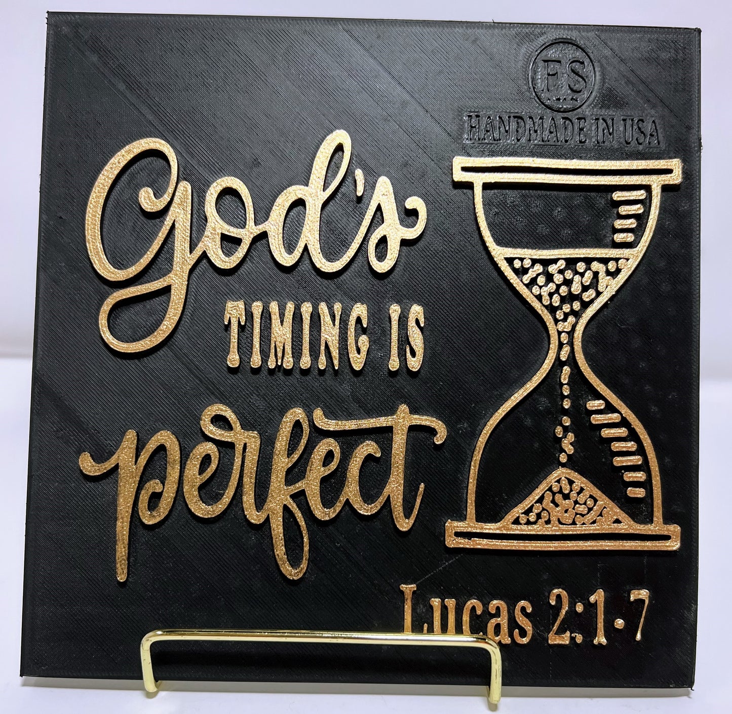 PLAQUE: GOD´S TIME IS PERFECT