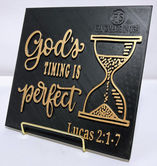 PLAQUE: GOD´S TIME IS PERFECT