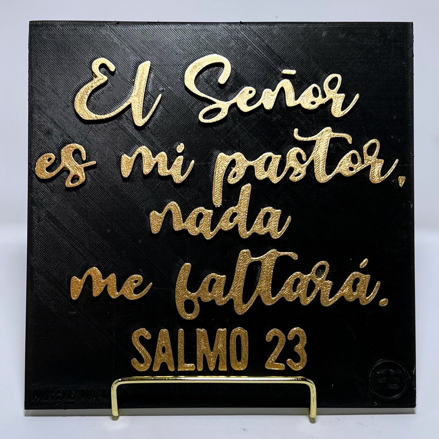 PLAQUE: EL SEÑOR ES MI PASTOR NADA ME FALTARA - OTRO DISEÑO