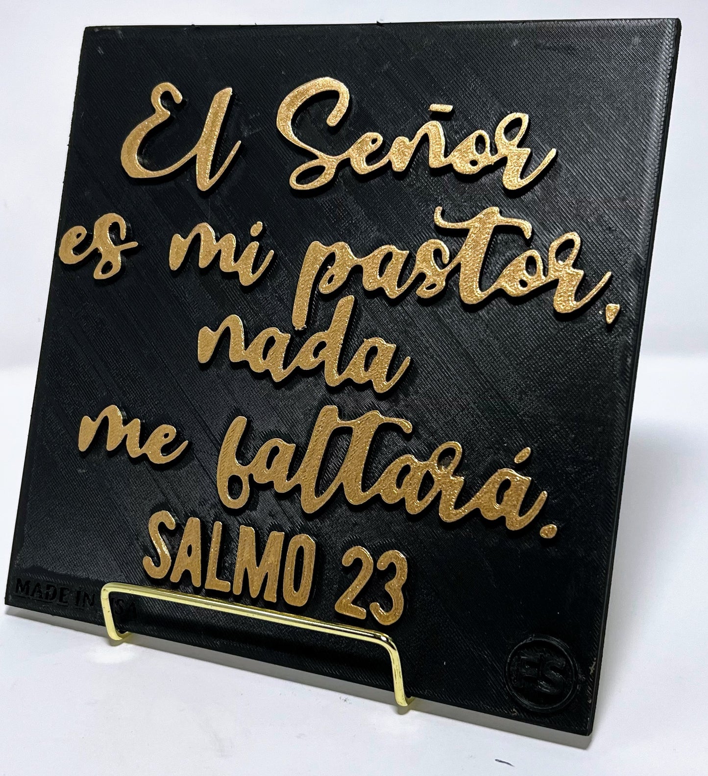 PLAQUE: EL SEÑOR ES MI PASTOR NADA ME FALTARA - OTRO DISEÑO