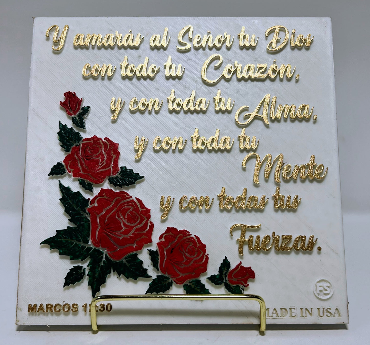 Y AMARAS AL SEÑOR TU DIOS CON TODO TU CORAZON Y CON TODA TU ALMA Y CON TODA TU MENTE  Y CON TODAS TUS FUERZAS - FLORES