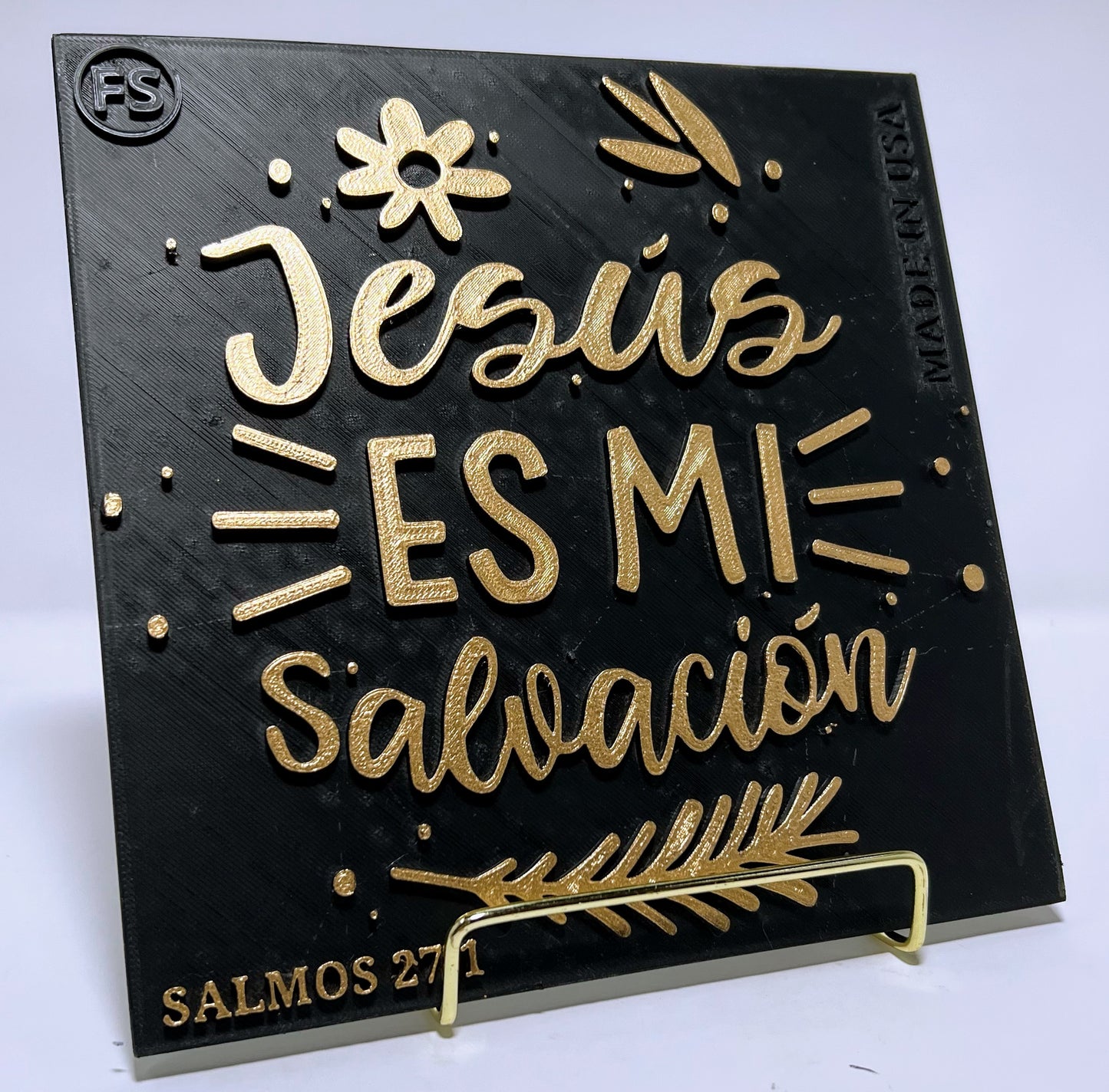 PLAQUE: JESUS ES MI SALVACION