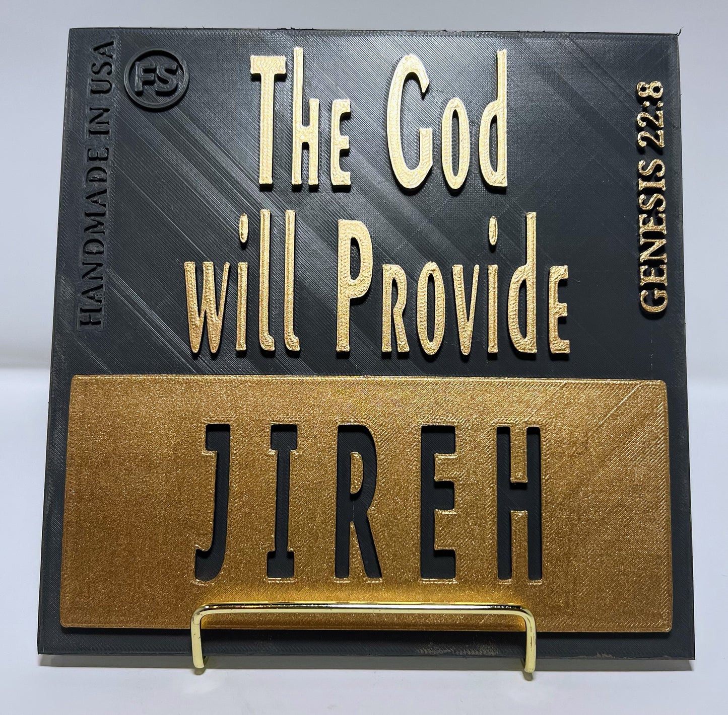 PLAQUE: JIREH - THE GOD WILL PROVIDE