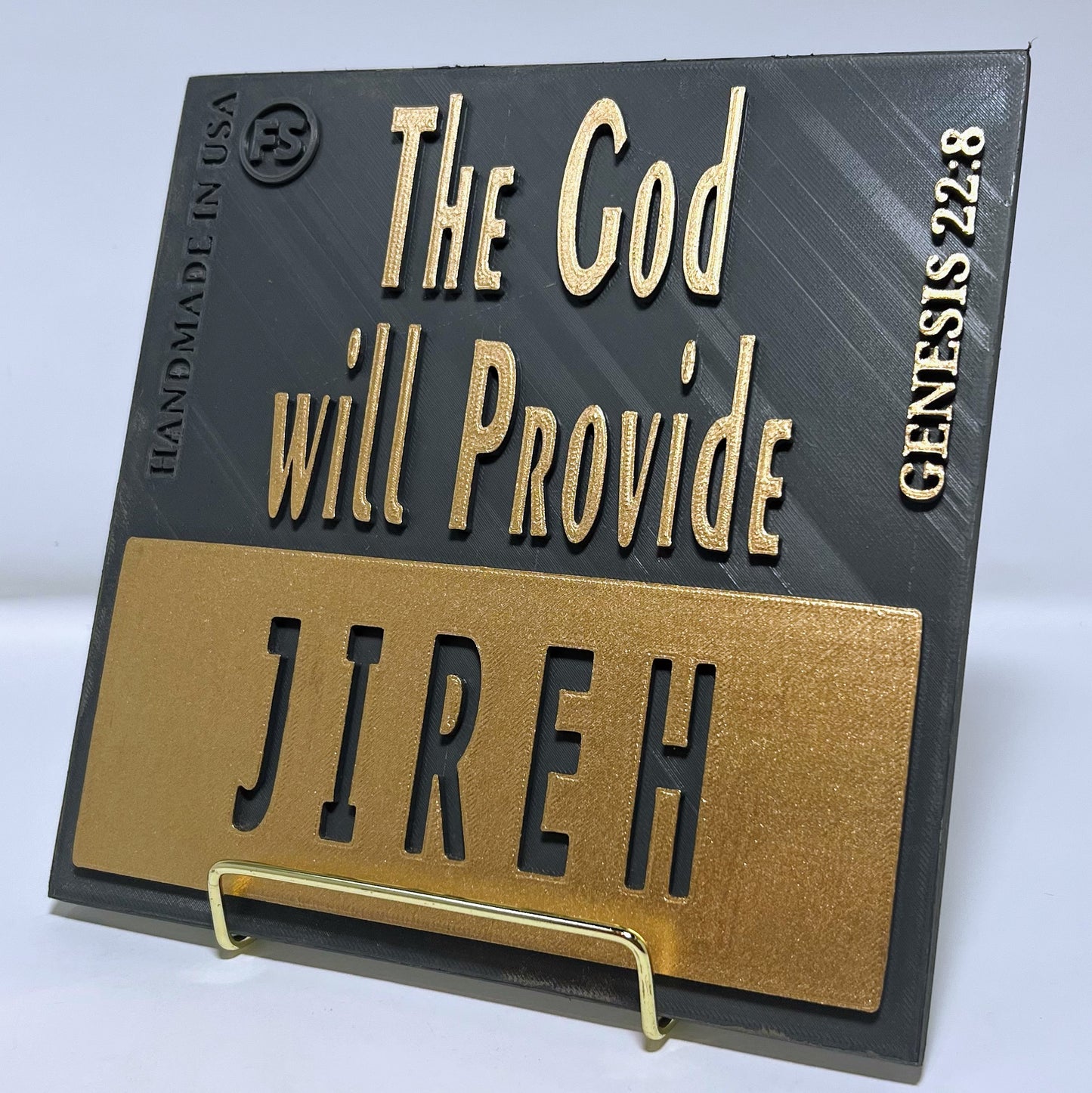 PLAQUE: JIREH - THE GOD WILL PROVIDE