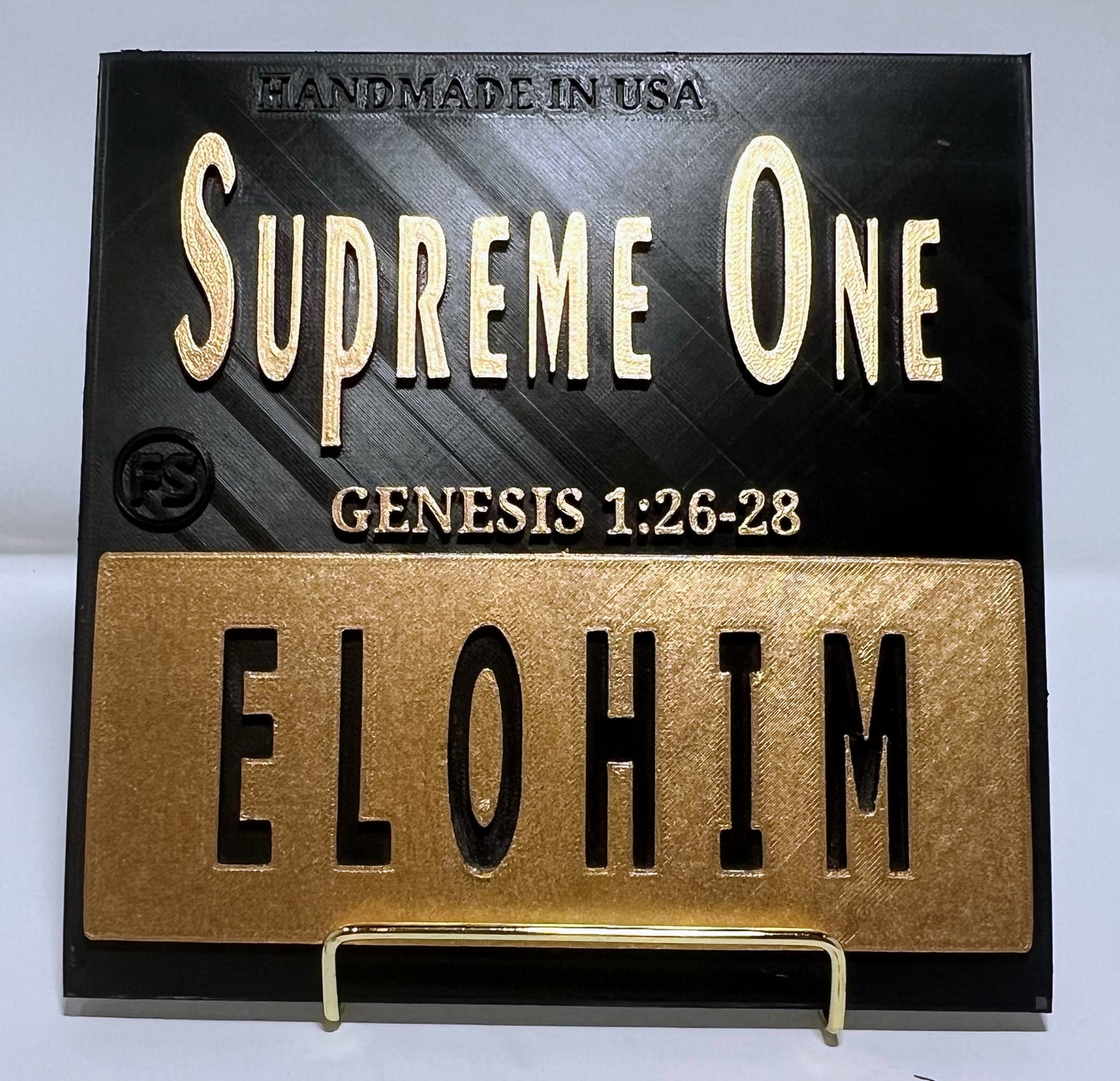 PLAQUE: ELOHIM - SUPREME ONE