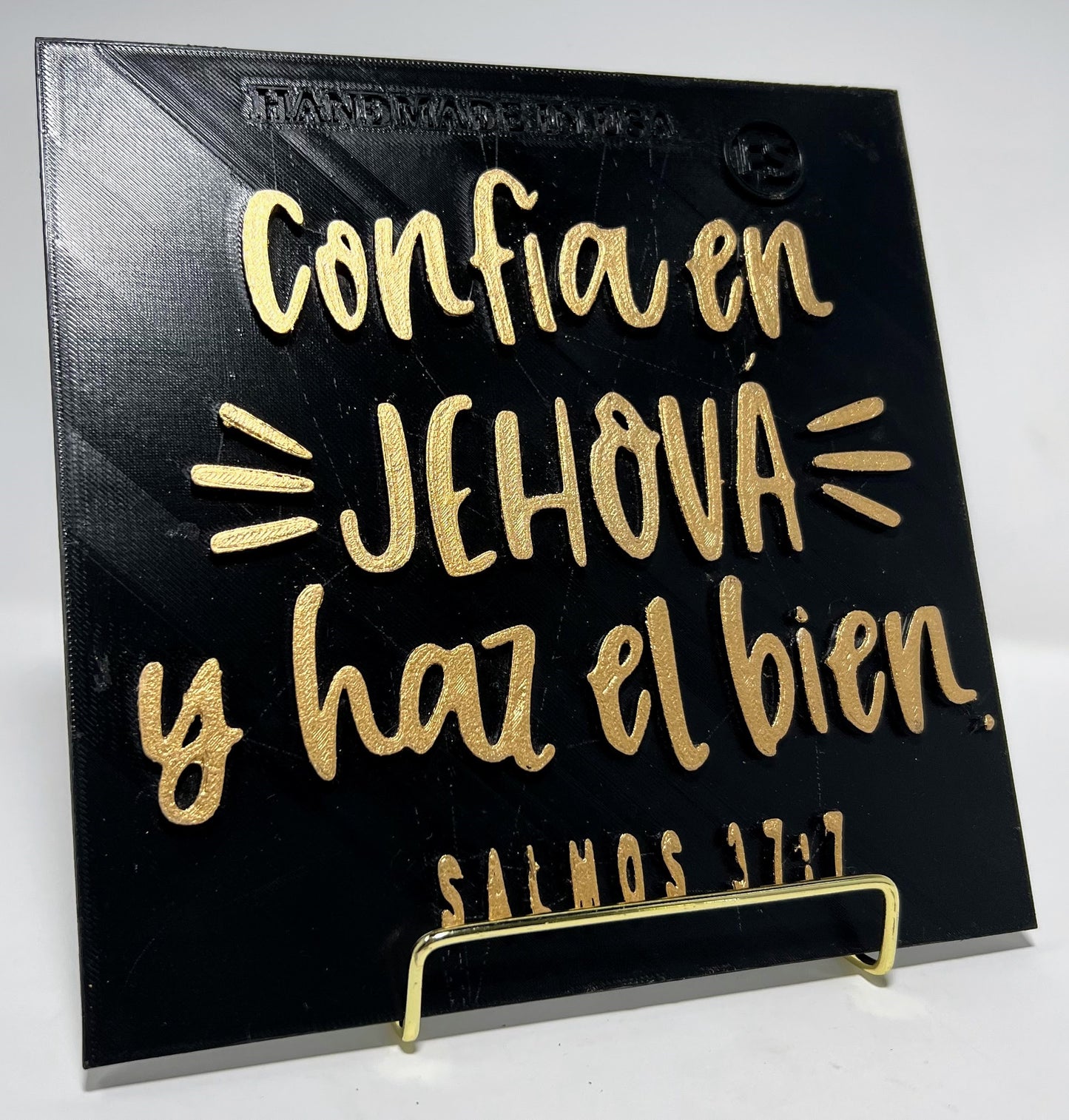 PLAQUE: CONFIA EN JEHOVA Y HAZ EL BIEN