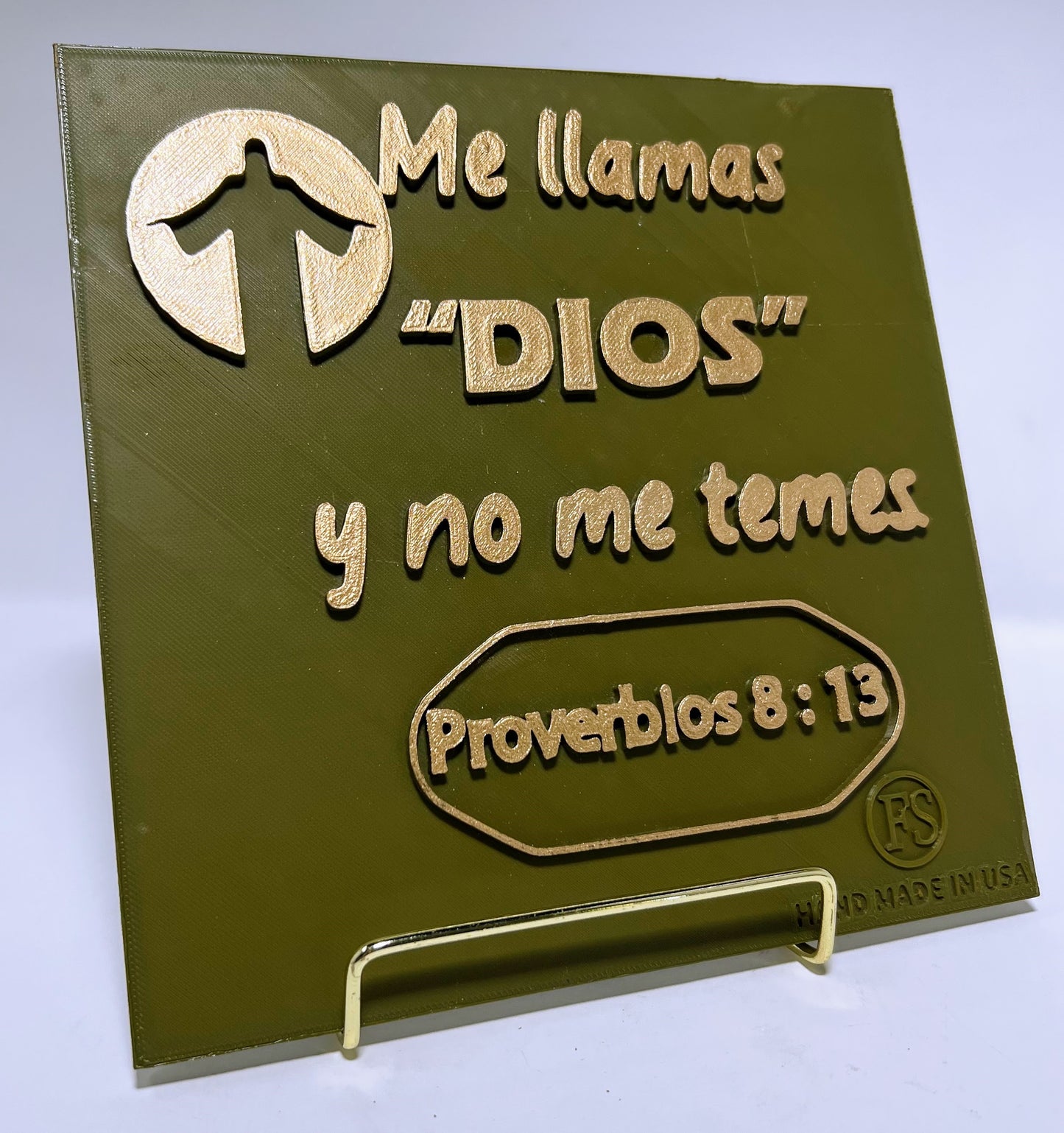 PLAQUE: ME LLAMAS DIOS Y NO ME TEMES