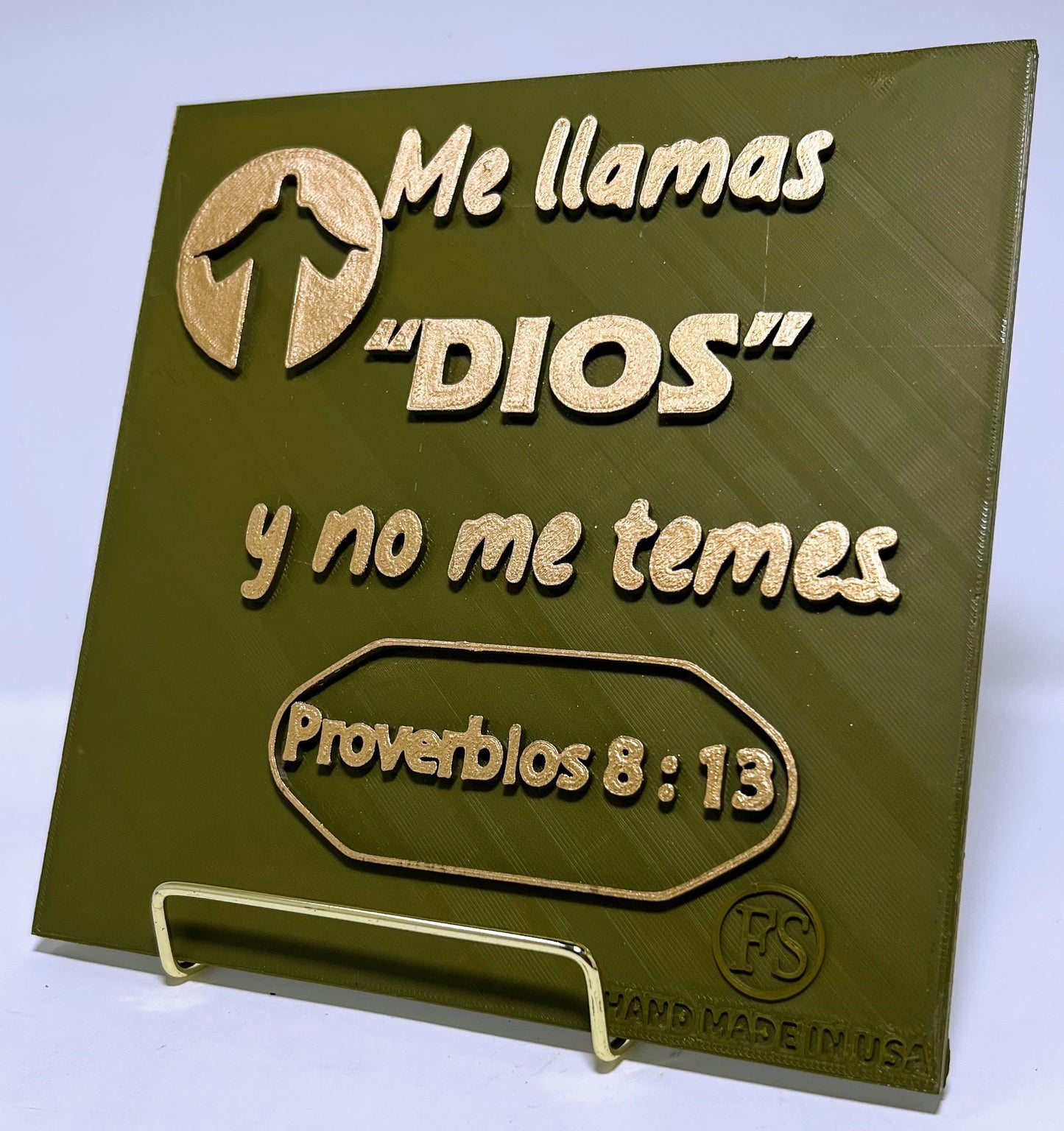 PLAQUE: ME LLAMAS DIOS Y NO ME TEMES