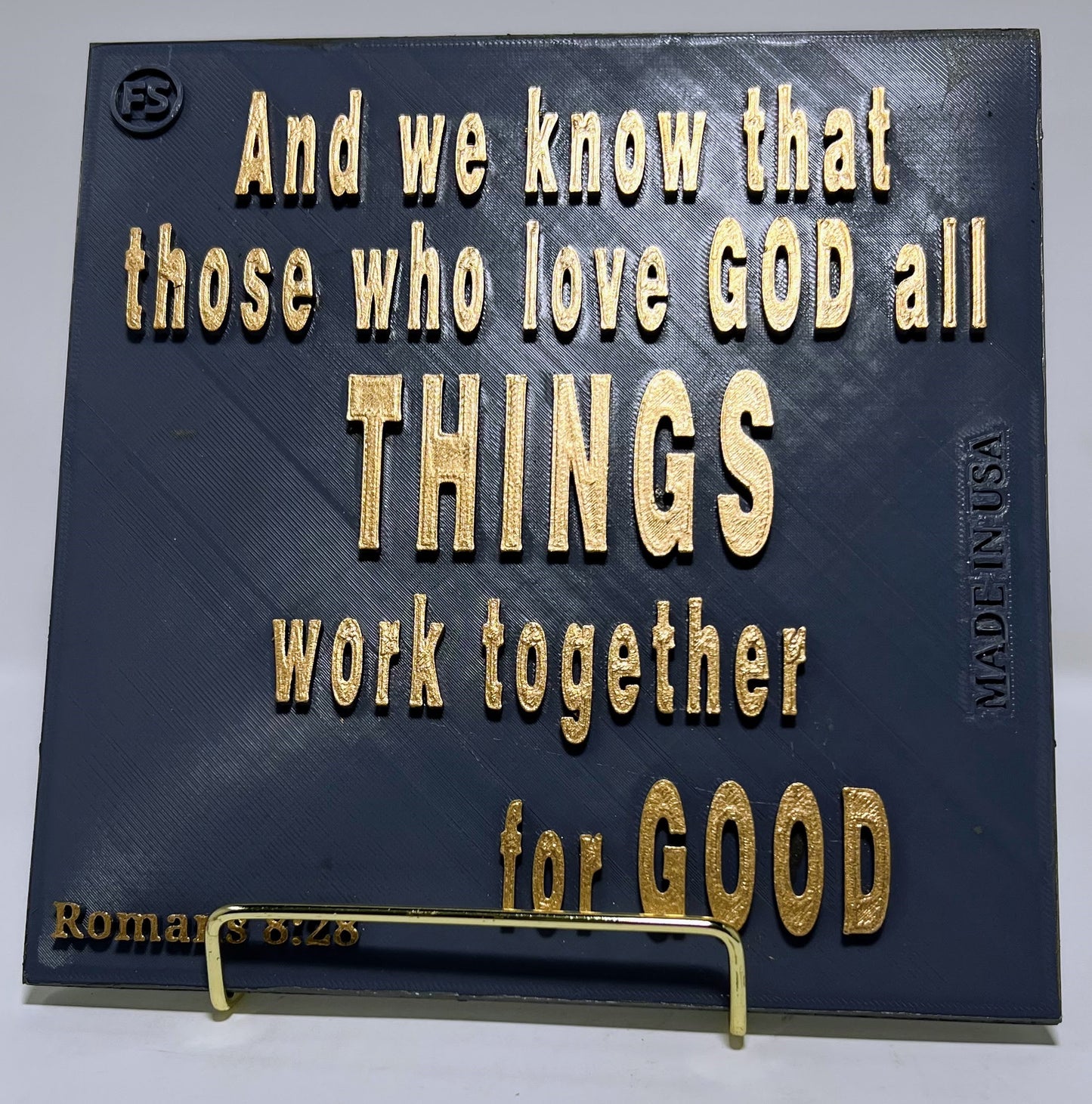 AND WE KNOW THAT THOSE WHO LOVE GOD ALL THING WORK TOGETHER FOR GOOD