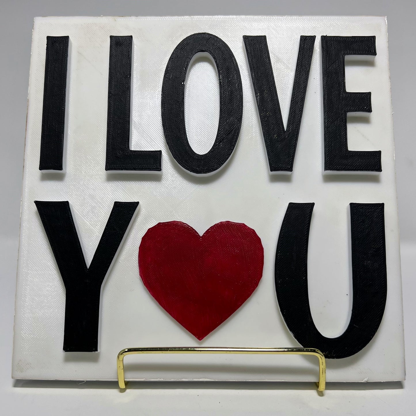 PLAQUE: I LOVE YOU