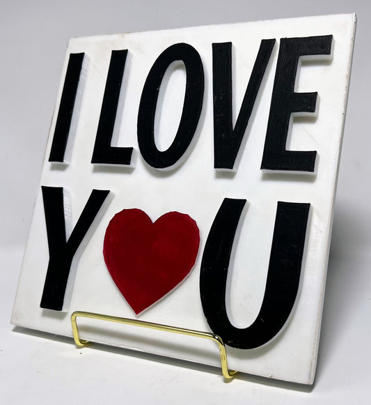 PLAQUE: I LOVE YOU