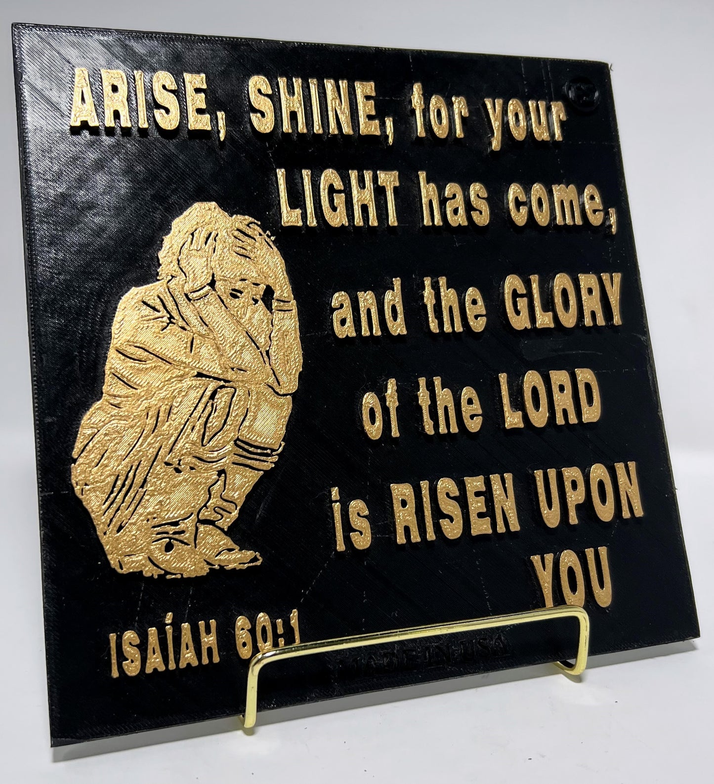 ARISE SHINE FOR YOUR LIGHT HAS COME, AND THE GLORY OF THE LORD