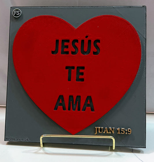 PLAQUE: JESUS TE AMA