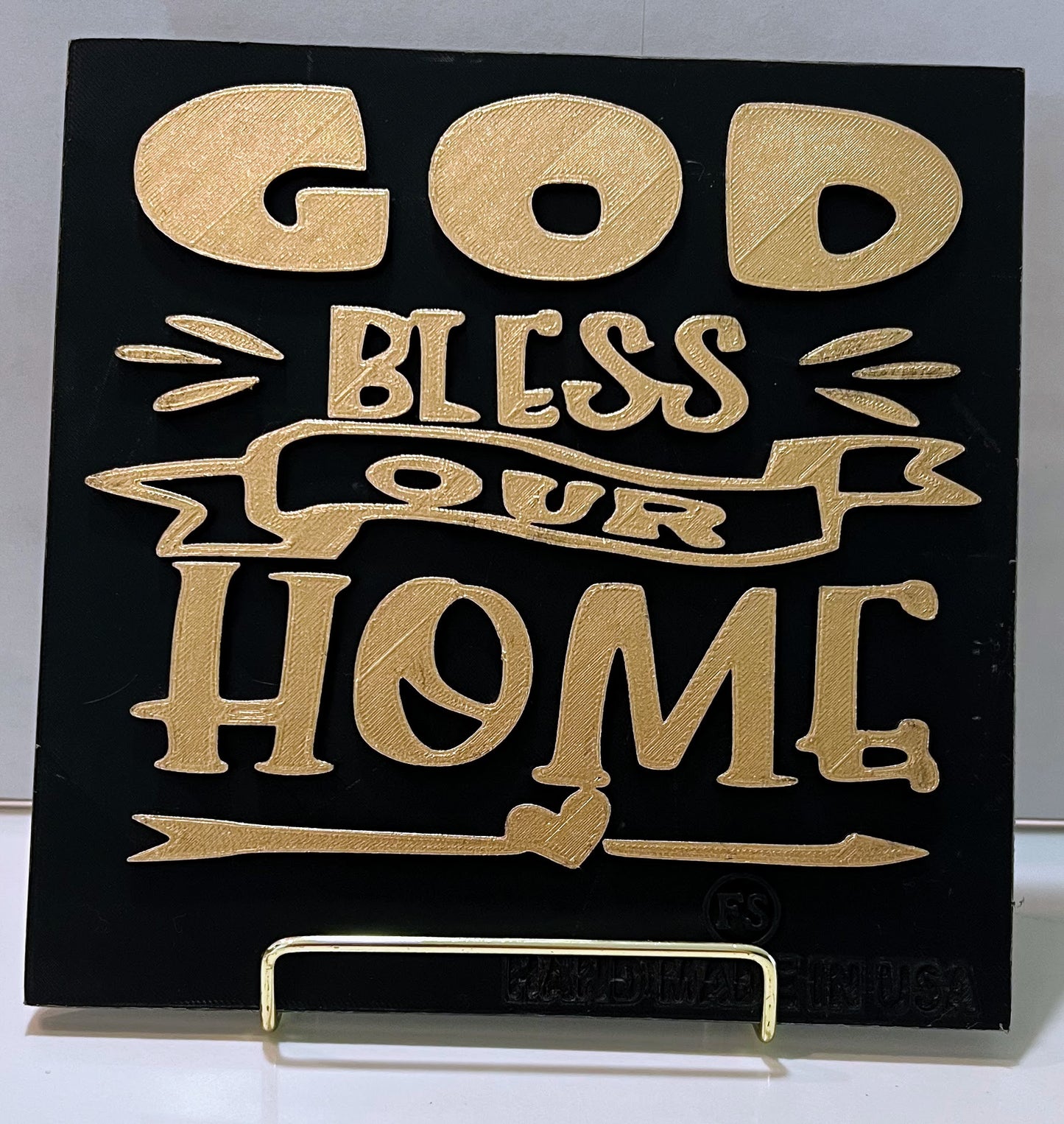 PLAQUE: GOD BLESS OUR HOME