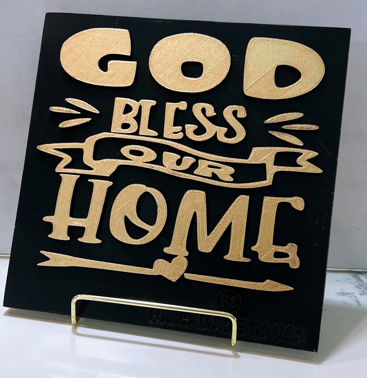 PLAQUE: GOD BLESS OUR HOME