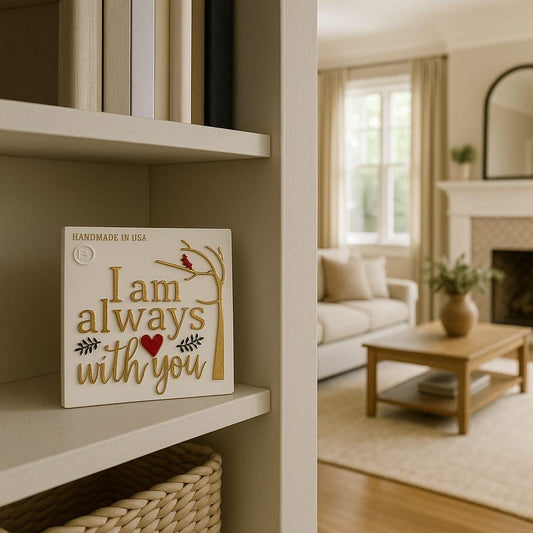 Plaque: I AM ALWAYS WITH YOU - Made in USA