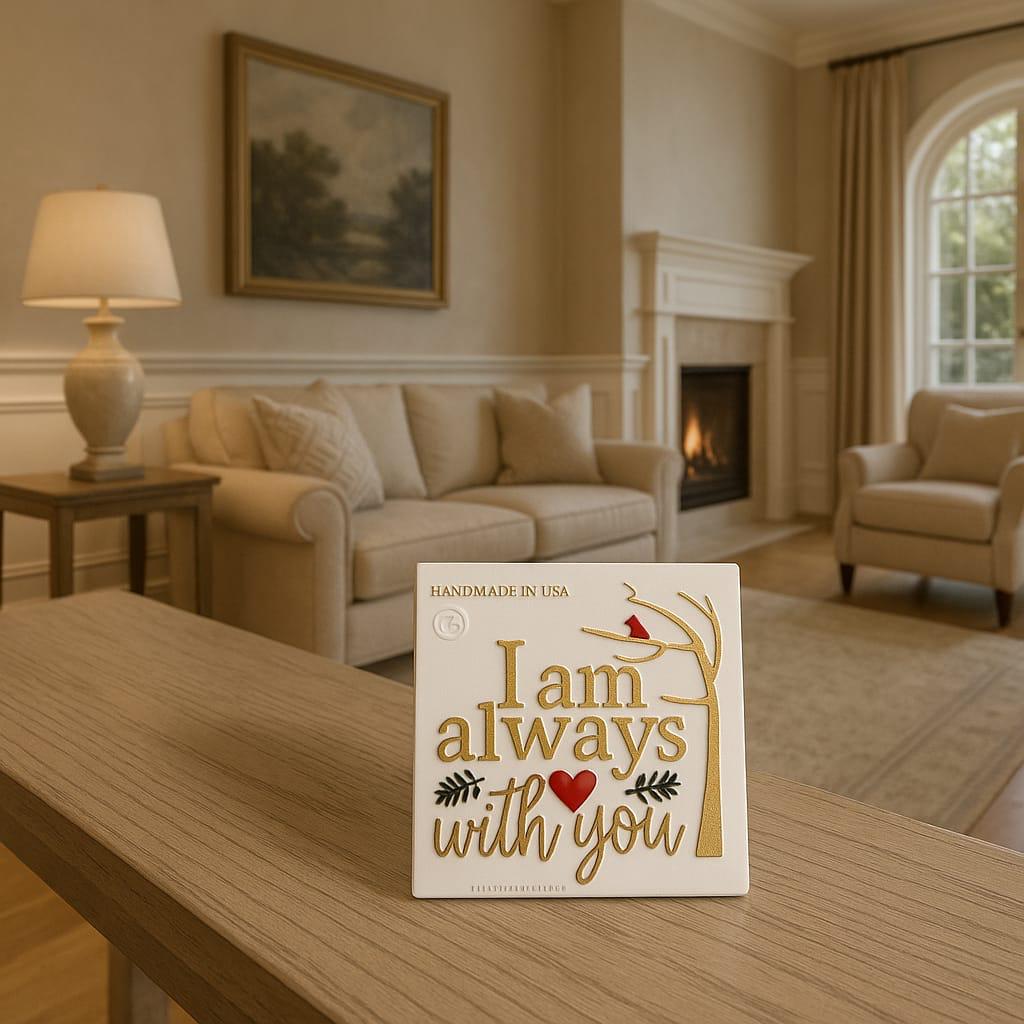 Plaque: I AM ALWAYS WITH YOU - Made in USA
