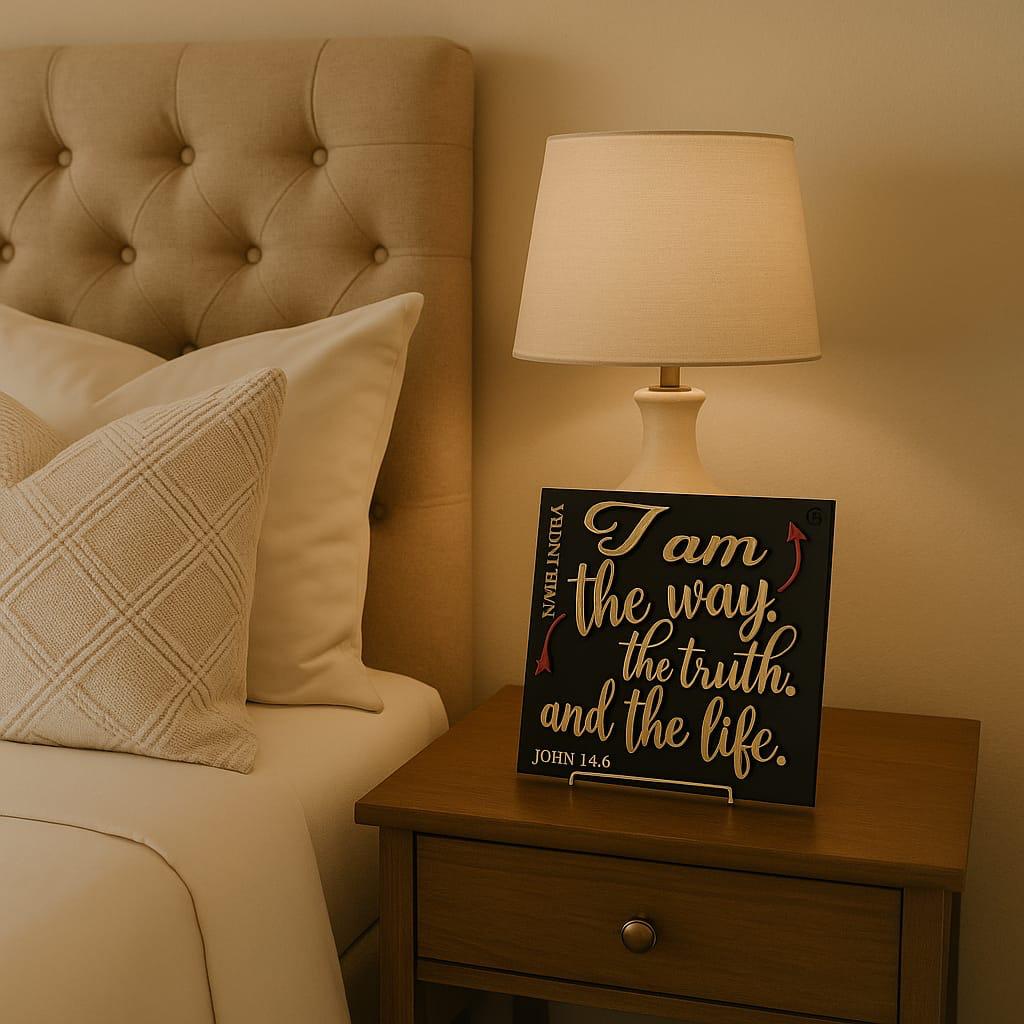 Plaque: I AM THE WAY, THE TRUTH AND LIFE - Made in USA