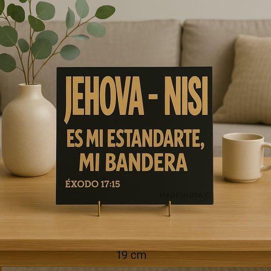 Placa: JEHOVA NISI - Made in USA