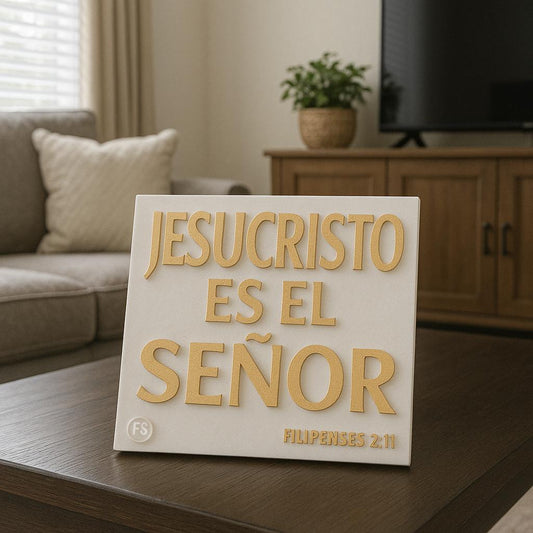 Placa: JESUCRISTO ES EL SEÑOR - Made in USA