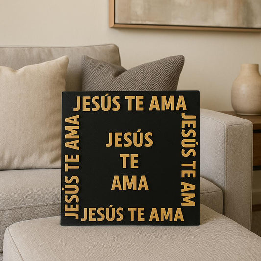 Placa: JESUS TE AMA - Made in USA