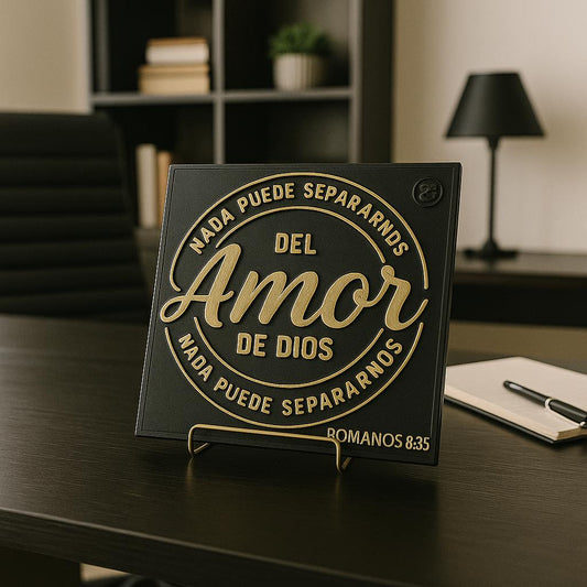 Placa: NADA PUEDE SEPARARME DEL AMOR DE DIOS - Made in USA