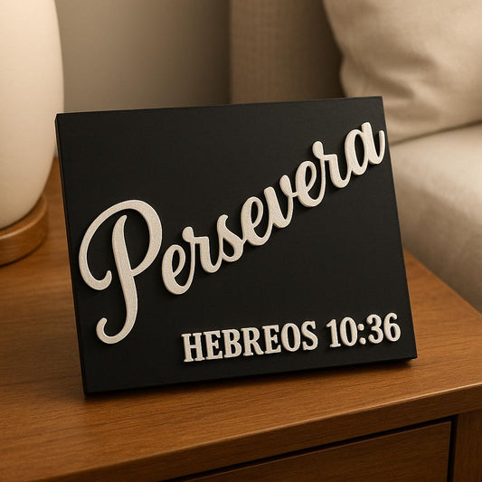 Plaque: PERSEVERA - Made in USA