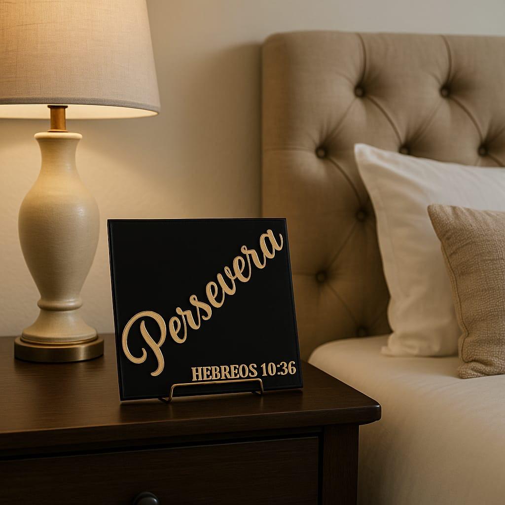 Plaque: PERSEVERA - Made in USA