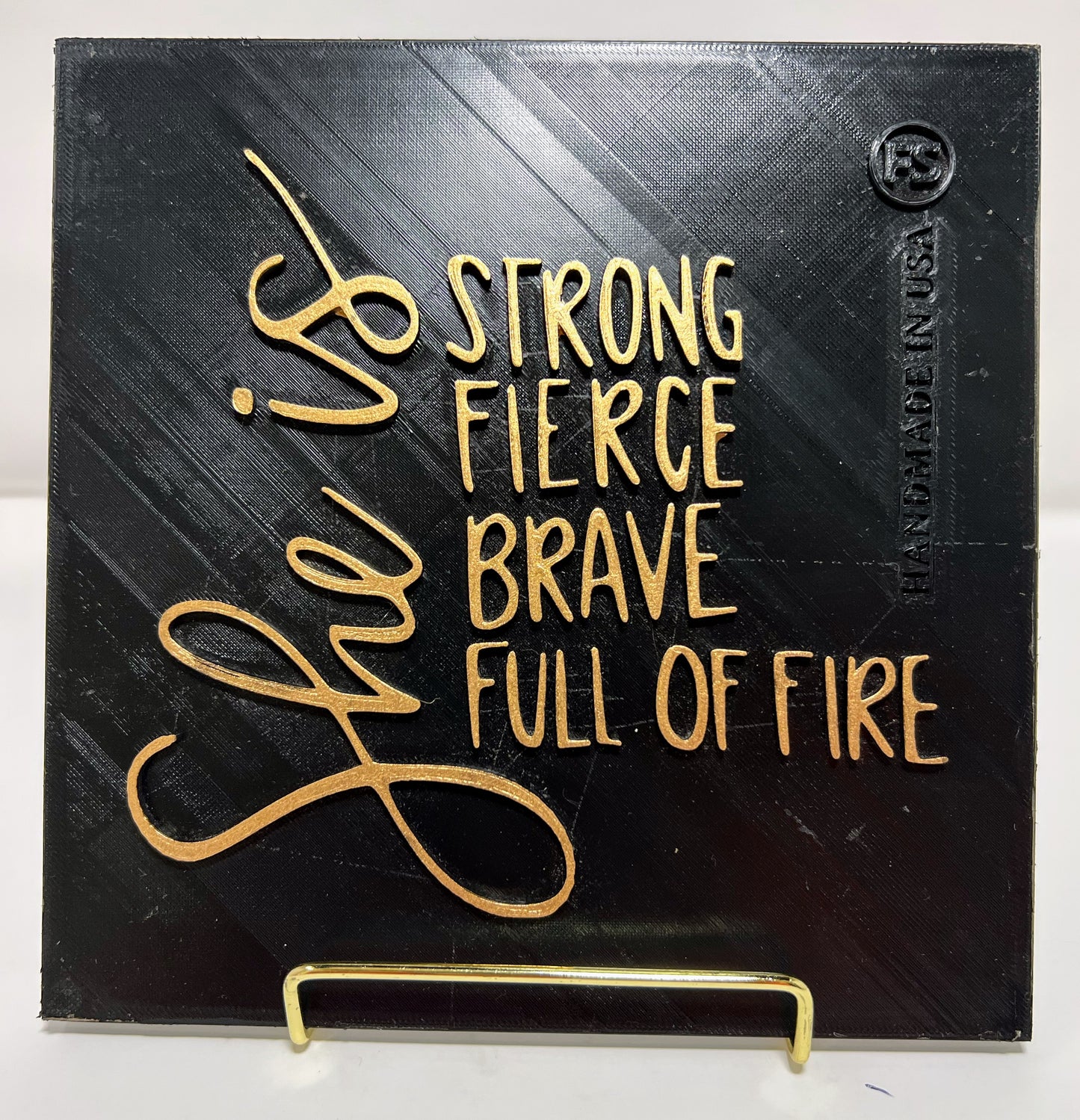 SHE IS STRONG FIERCE BRAVE FULL OF FIRE