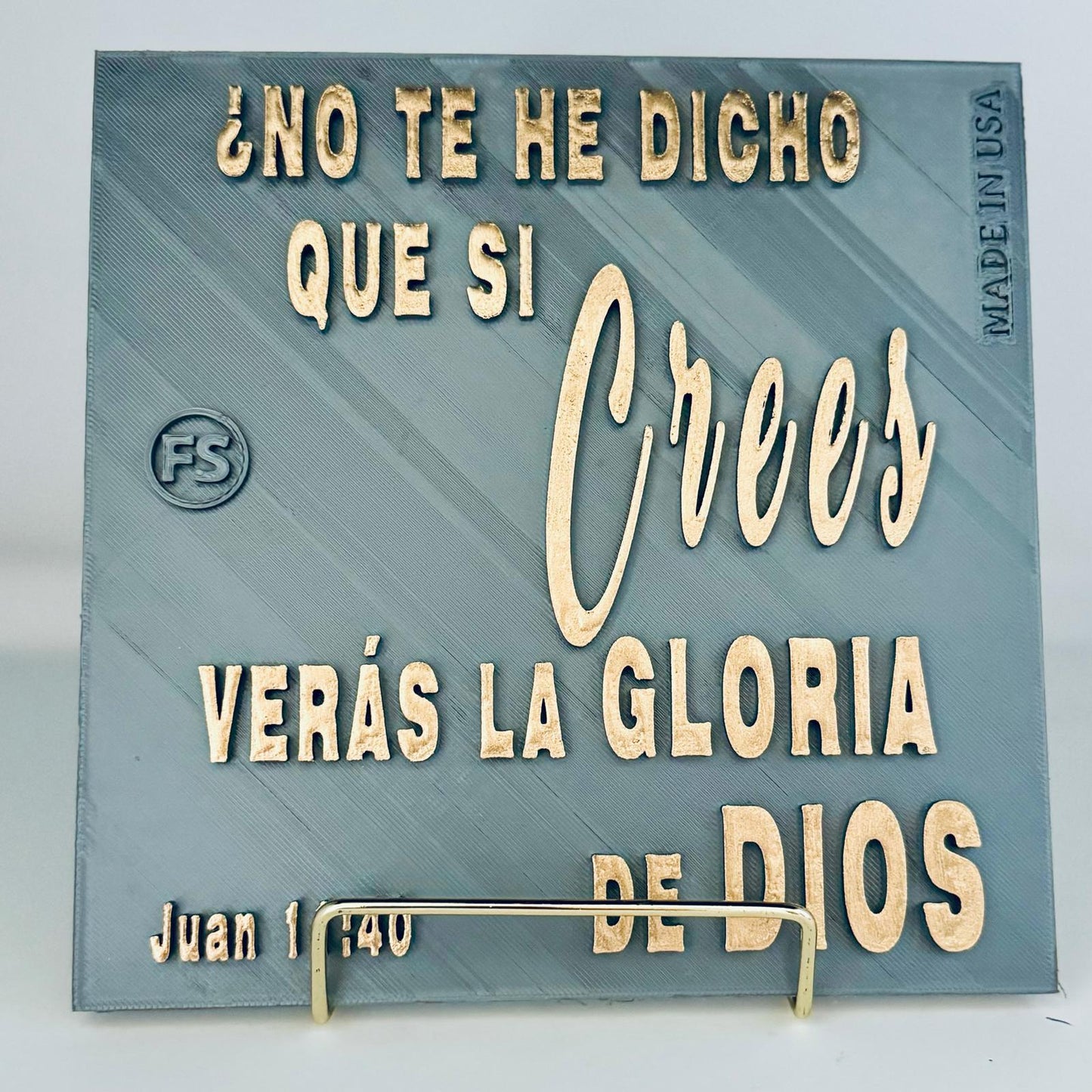 NO TE HE DICHO QUE SI CREES VERAS LA GLORIA DE DIOS