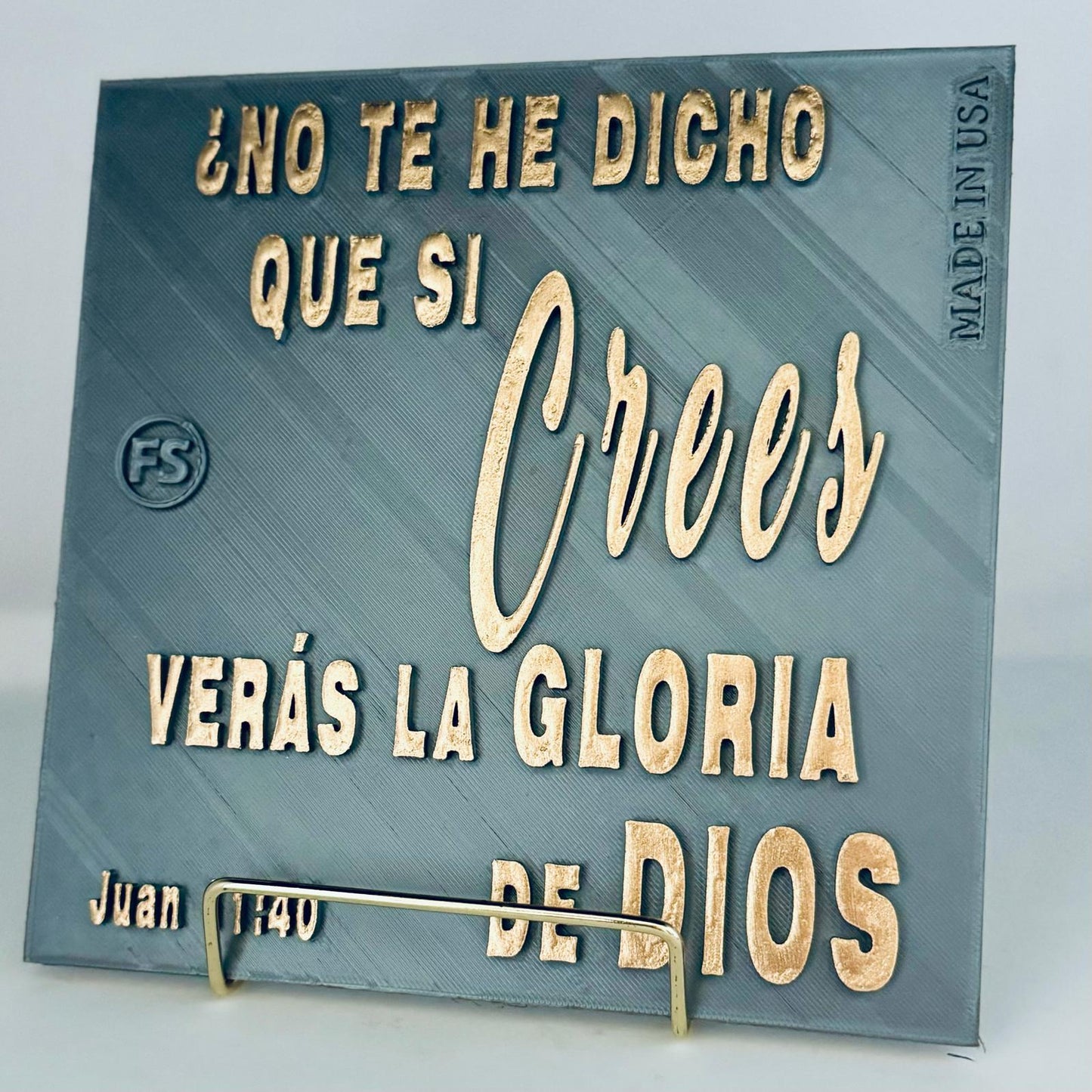 NO TE HE DICHO QUE SI CREES VERAS LA GLORIA DE DIOS