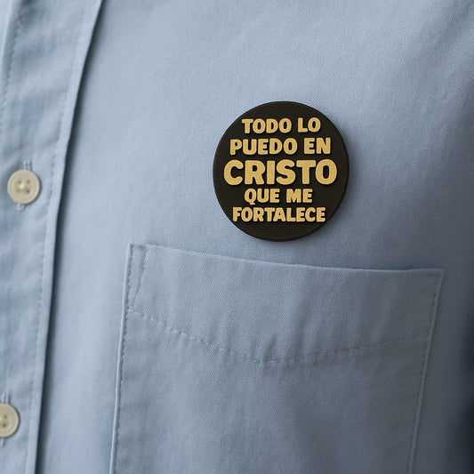 PIN -TODO LO PUEDO EN CRISTO QUE ME FORTALECE - Made in USA