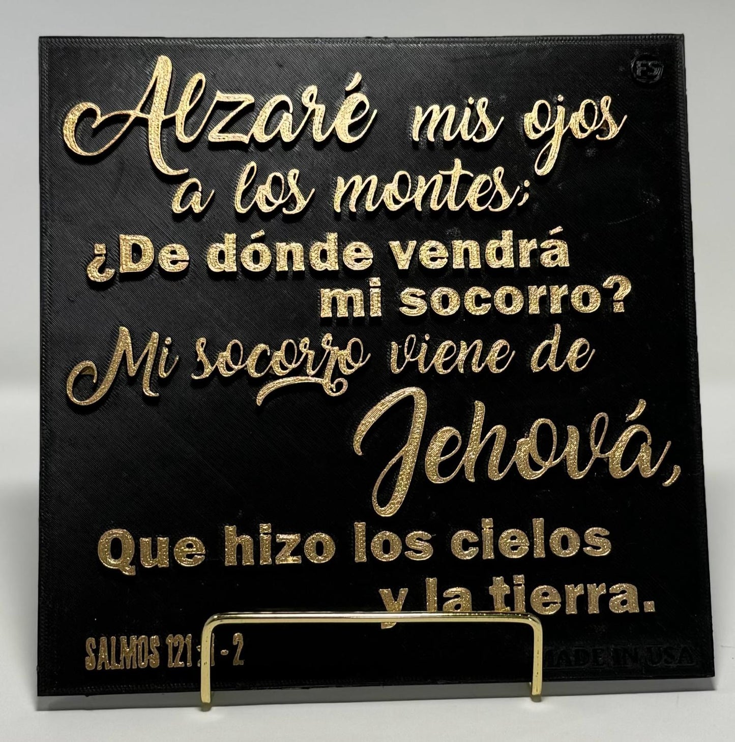 ALZARE MIS OJOS A LOS MONTES; DE DONDE VENDRA MI SOCORRO? MI SOCORRO VIENE DE JEHOVA QUE HIZO LOS CIELOS Y LA TIERRA.