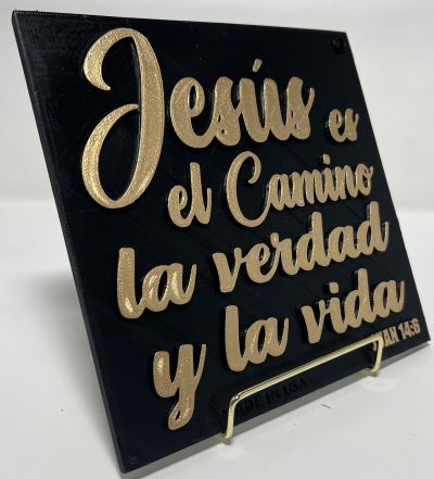 PLAQUE: JESUS ES EL CAMINO LA VERDAD Y LA VIDA