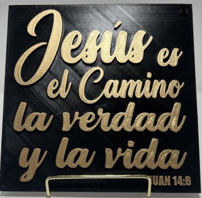 PLAQUE: JESUS ES EL CAMINO LA VERDAD Y LA VIDA