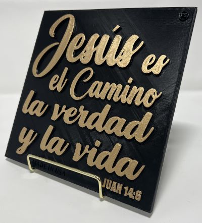 PLAQUE: JESUS ES EL CAMINO LA VERDAD Y LA VIDA