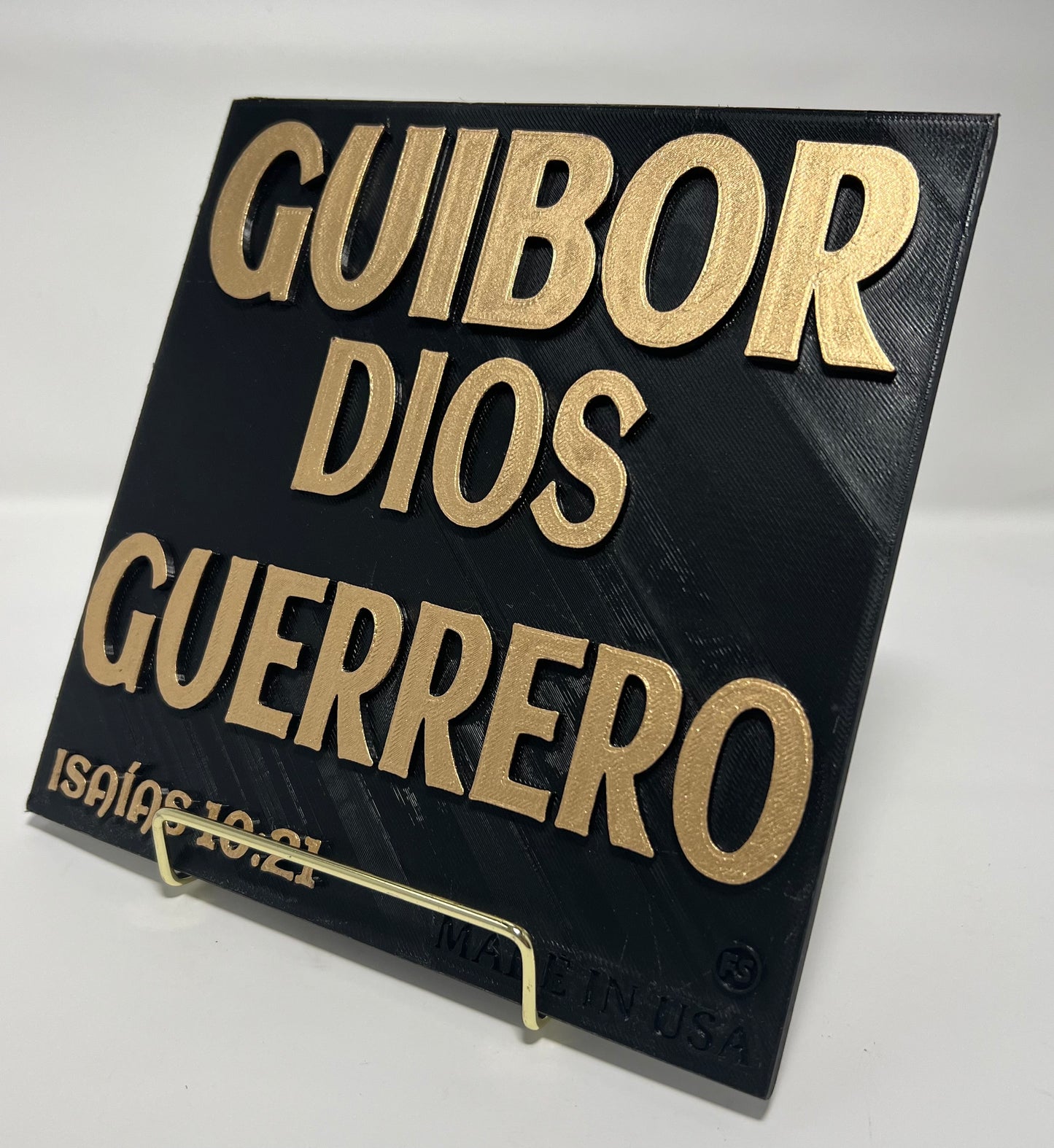 PLAQUE: GUIBOR - DIOS GUERRERO