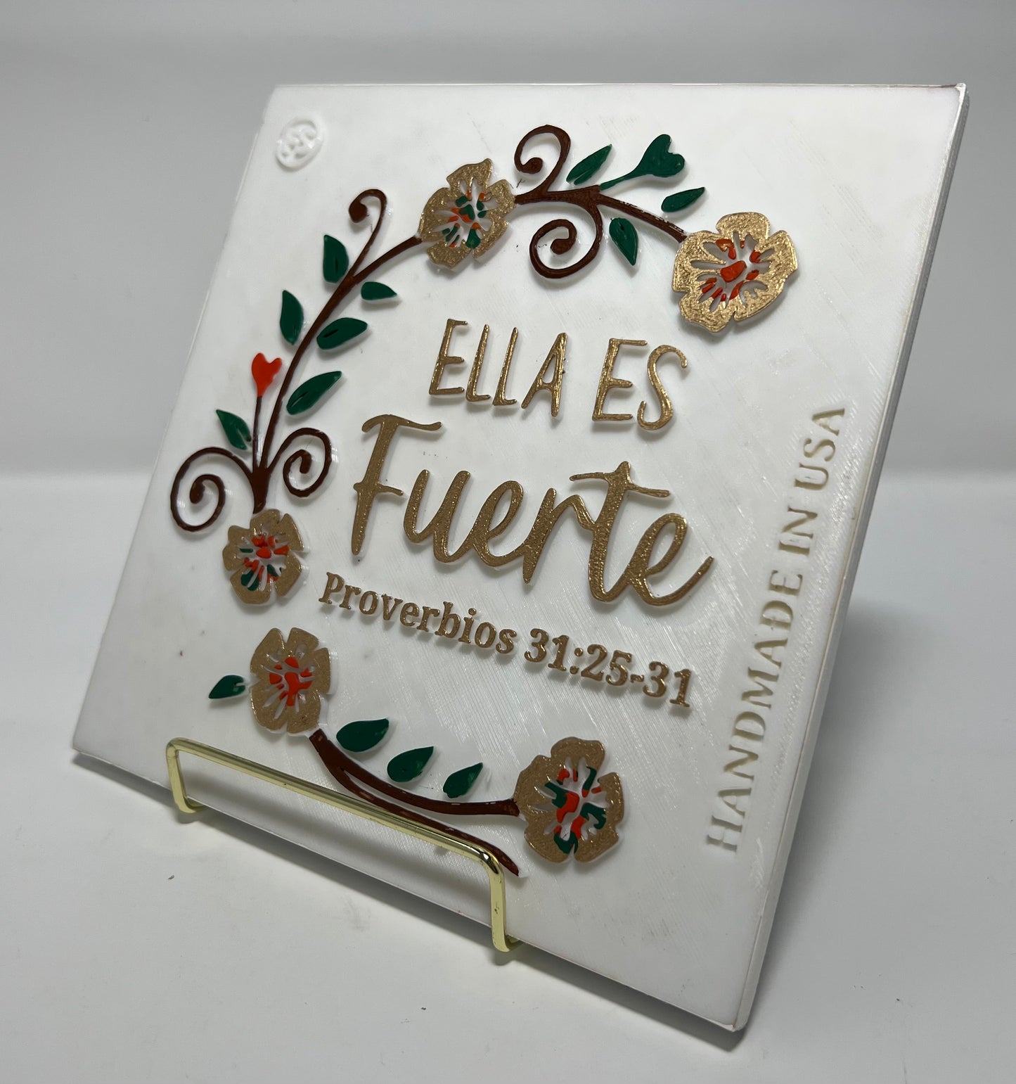 PLAQUE: ELLA ES FUERTE