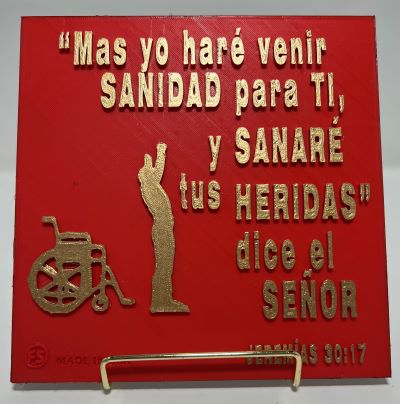 PLAQUE: MAS YO HARE VENIR SANIDAD PARA TI Y SANARE TU HERIDAS, DICE EL SENOR